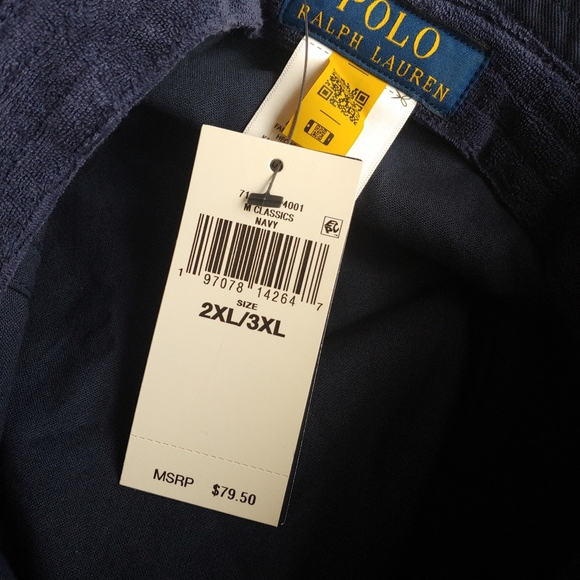 POLO Ralph Lauren NEW Terry Cloth Bucket Hat - Picture 7 of 7